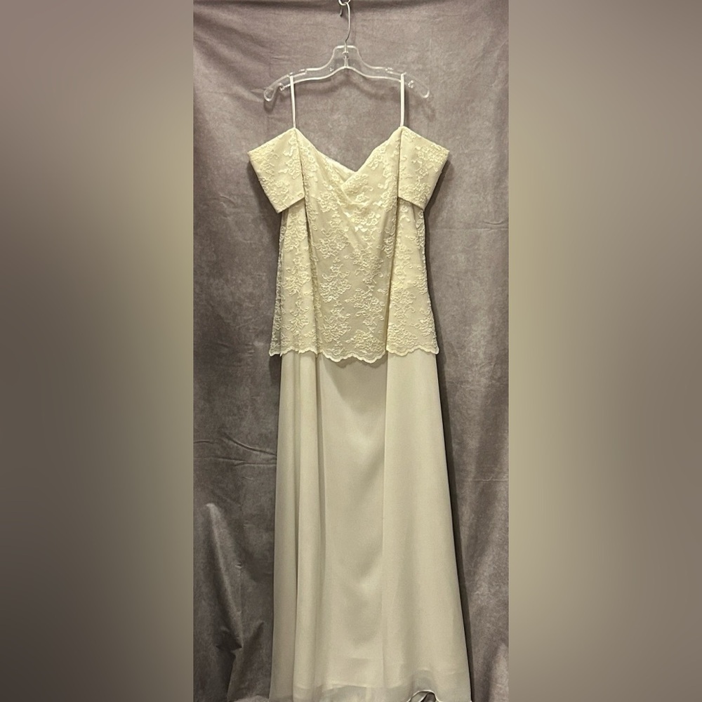 Chadwicks Off the Shoulder Georgette Gown